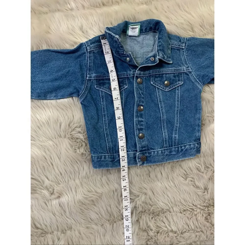 Vintage Santa Fe Jean Co Kids Jean Cotton Jacket Size 3